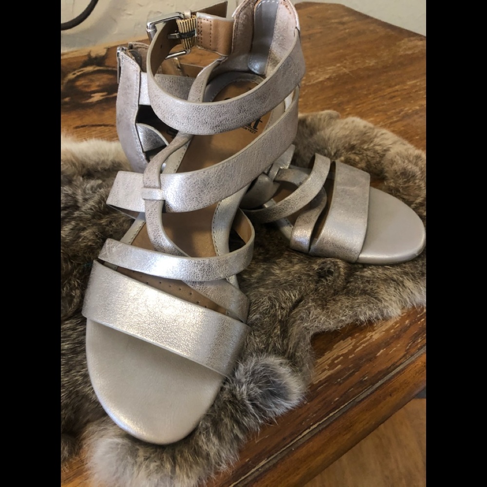 Soefft silver sandals in size 8.5